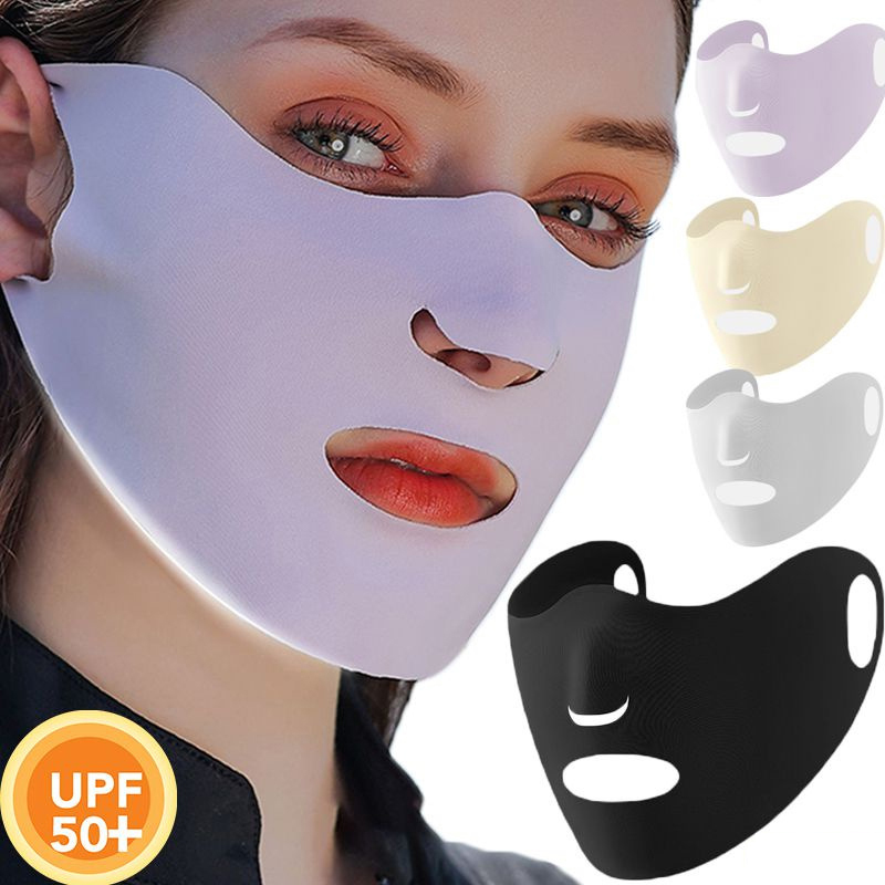 Sports Mask Breathable - アイスシルク日焼け止めマスク女性通気性薄部吊り耳タイプスポーツサンシェード