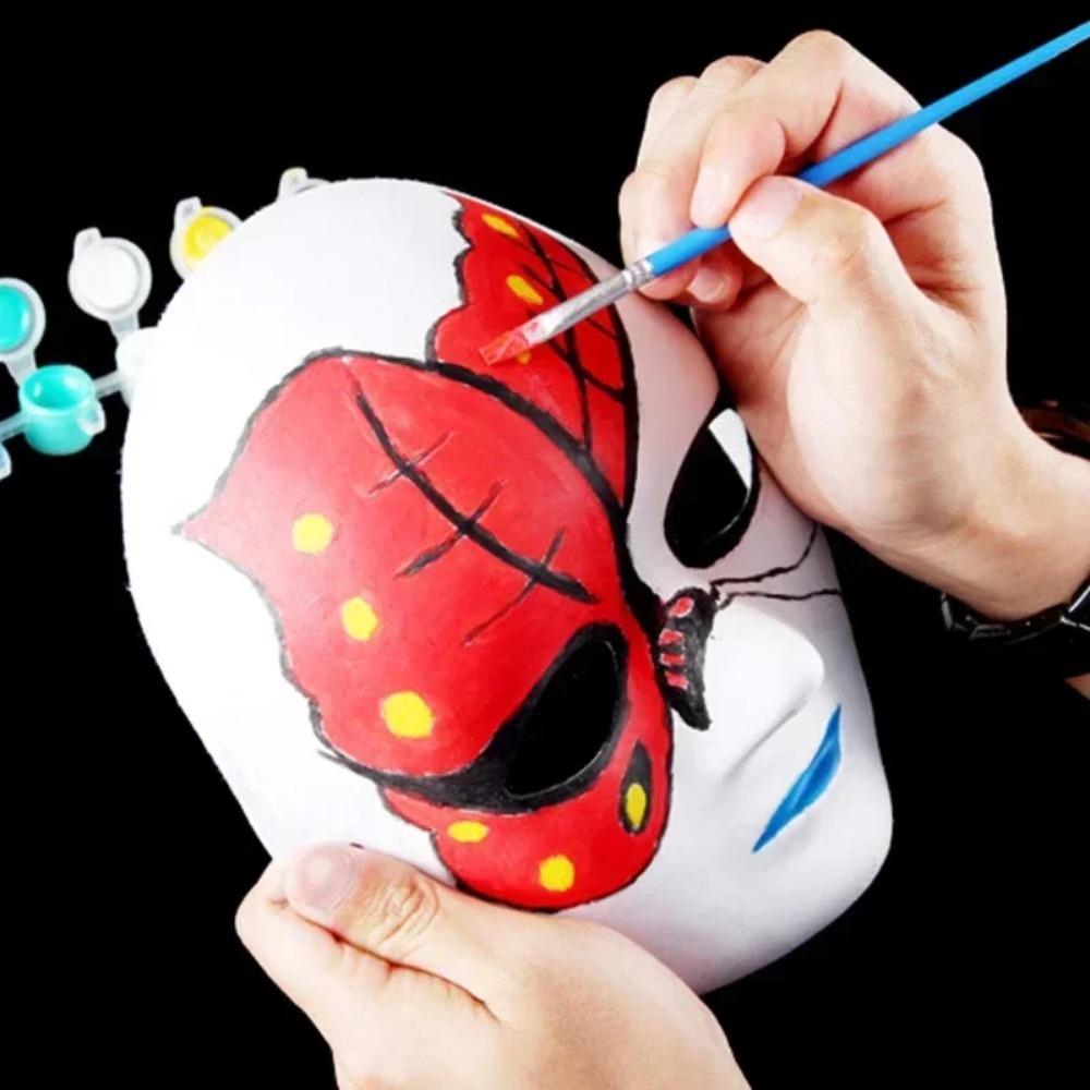 1/10個 DIY フルフェイスマスク 紙製 無地 白 ハロ - Respirator Half Face のレビューと価格