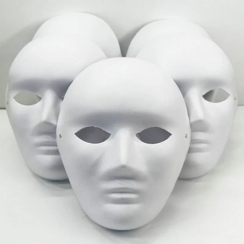1/10個 DIY フルフェイスマスク 紙製 無地 白 ハロ - Respirator Half Face のレビューと価格