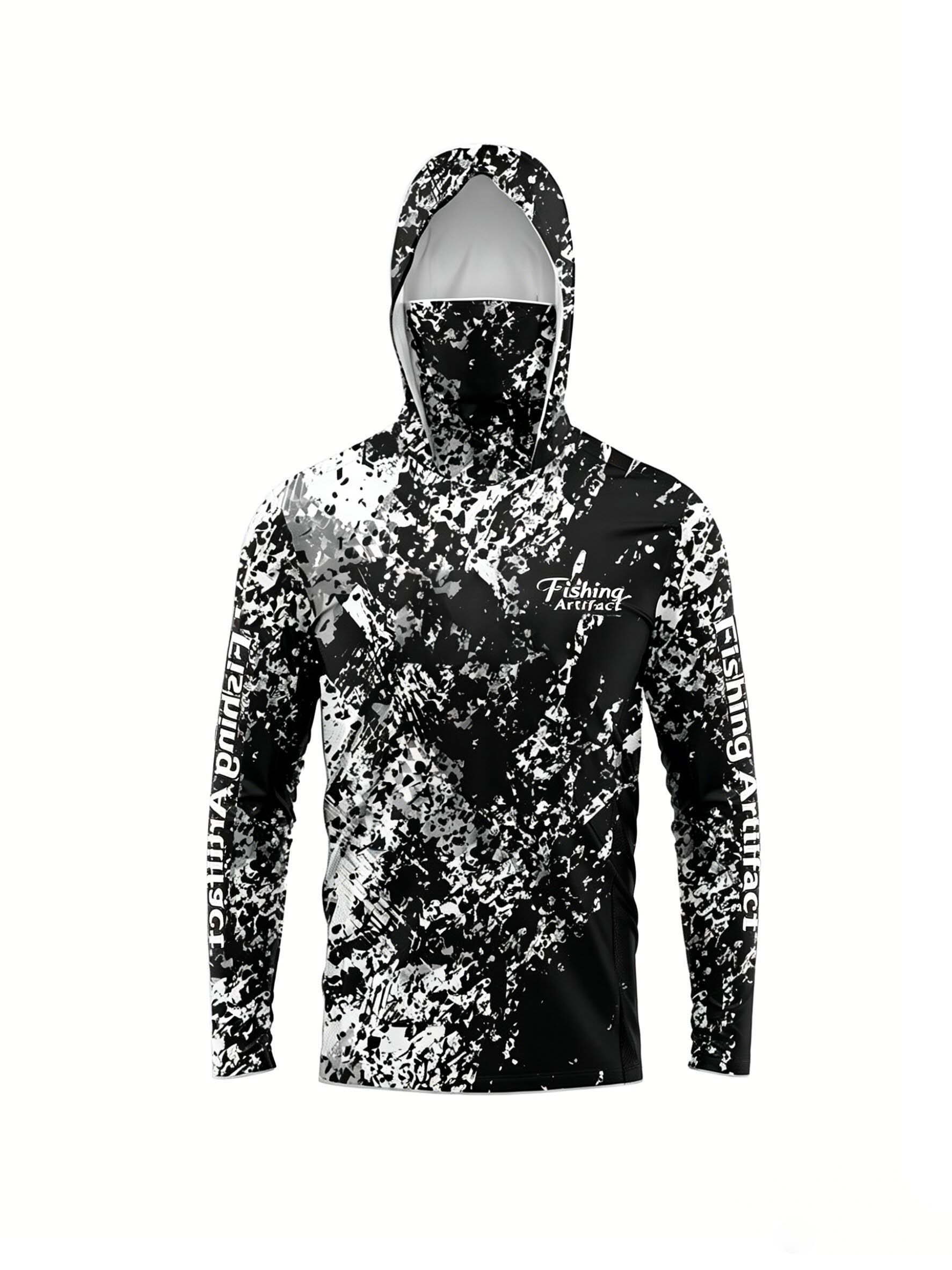 メンズ 夏用 3Dプリント フィッシングフーディー フェイス - Sports Mask Breathable のレビューと価格