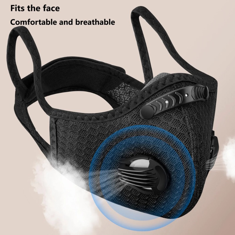 サイクリング用フェイスマスク、スポーツ用、洗濯可能、再利用可 - Dust Mask Construction のレビューと価格