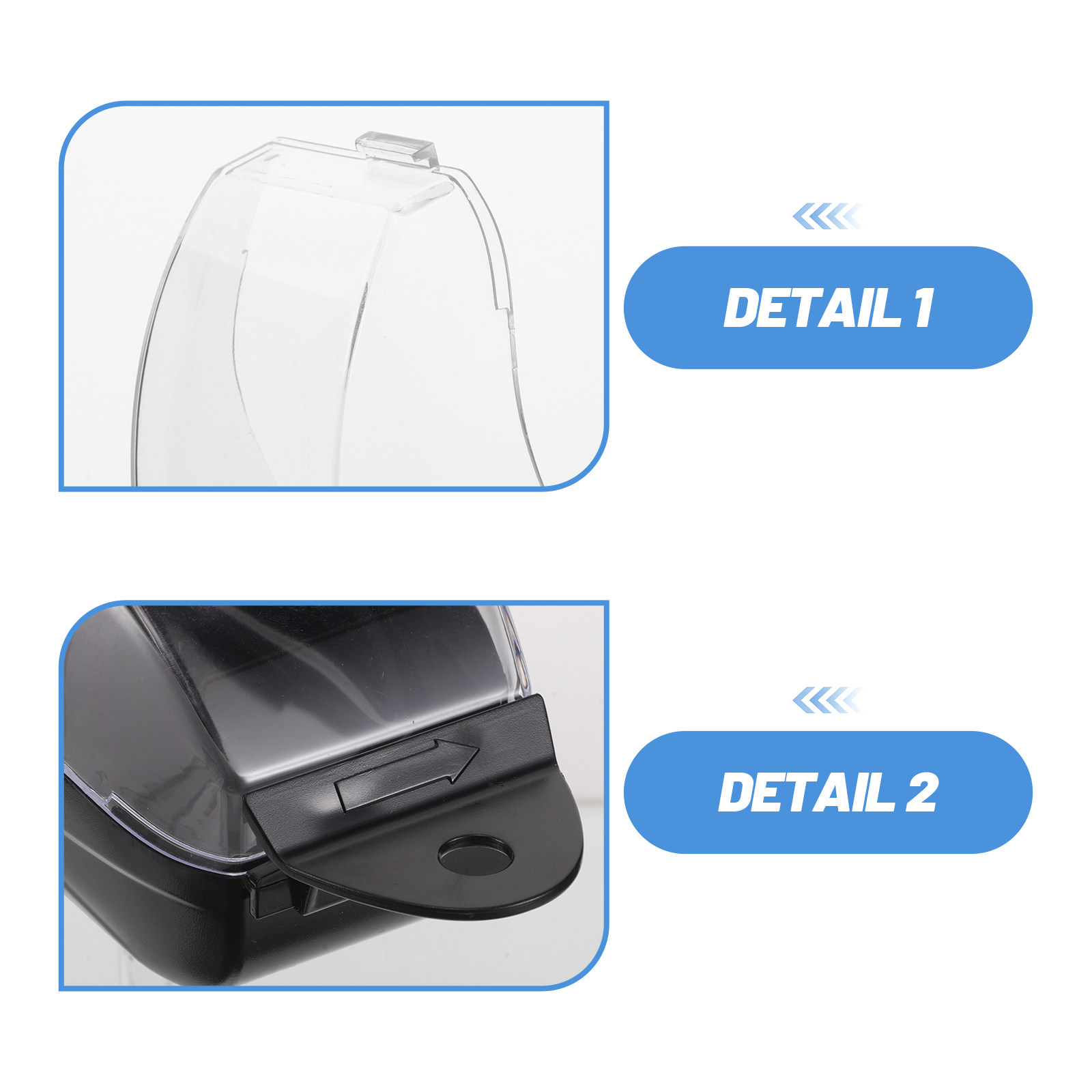 透明な蓋付きのスイムゴーグルケース。保護用の硬質シェルで、シ - Mask Case Hard Shell のレビューと価格
