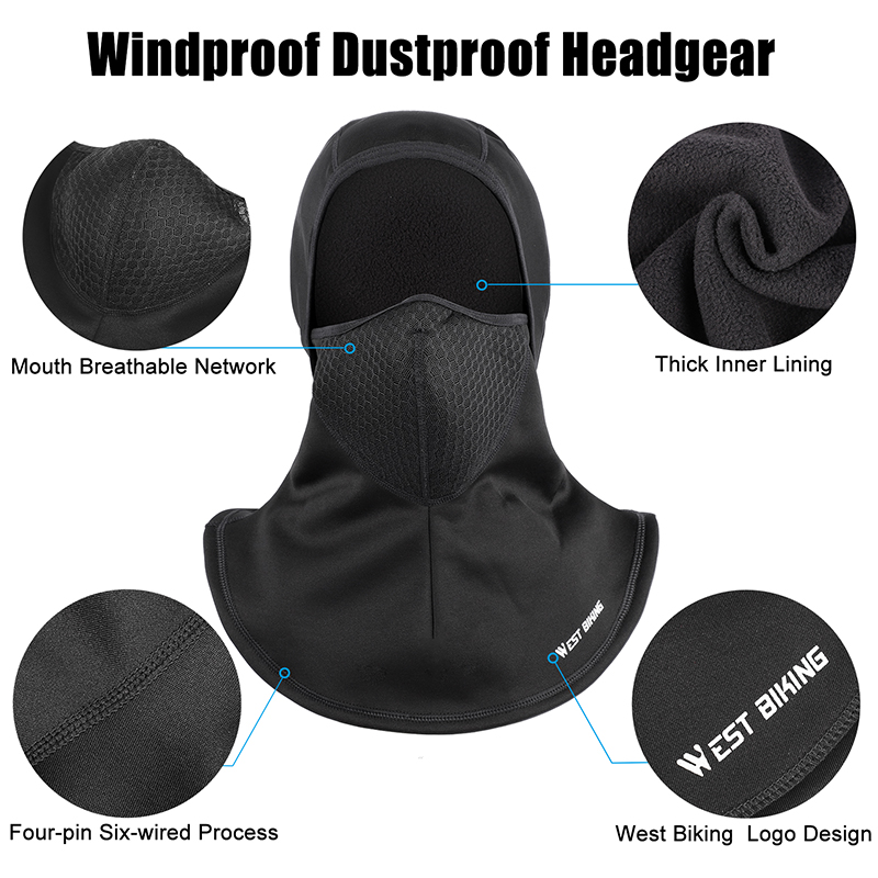WEST BIKING 冬用バラクラバ サイクリングマスク  - Anti Pollution Mask のレビューと価格